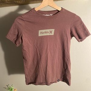 Hurley brown tight fitted t shirt